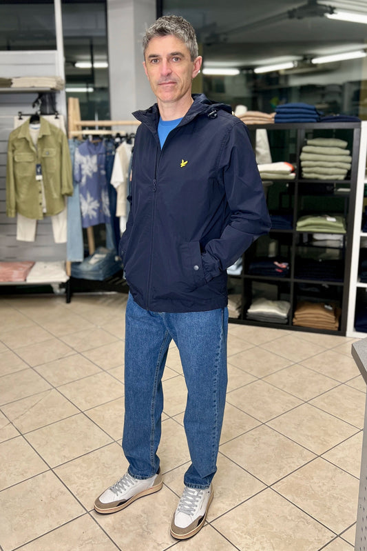 Giacca con cappuccio water resistent blu Lyle & Scott - Seipuntozerostore
