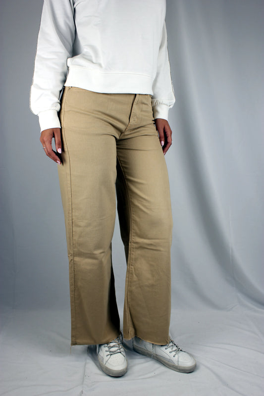 Jeans Wide Leg 5 tasche in bull safari Markup - Seipuntozerostore