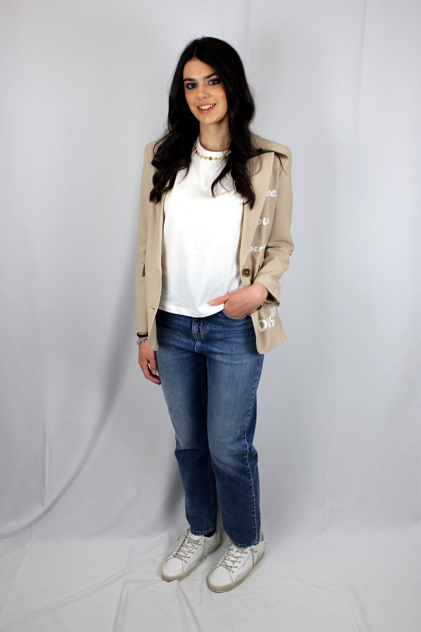 Blazer monopetto con maxi stampa Berna - Seipuntozerostore