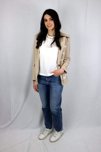 Blazer monopetto con maxi stampa Berna - Seipuntozerostore