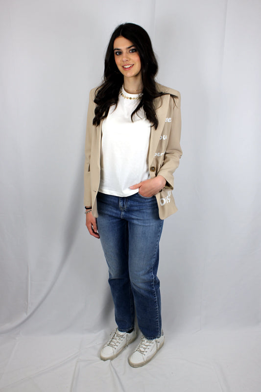 Blazer monopetto con maxi stampa Berna - Seipuntozerostore