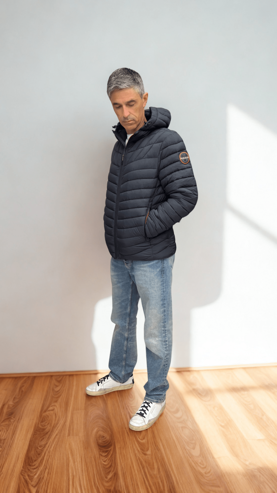 Piumino con Cappuccio Lapaz Nero Black Beauty Napapijri - Seipuntozerostore