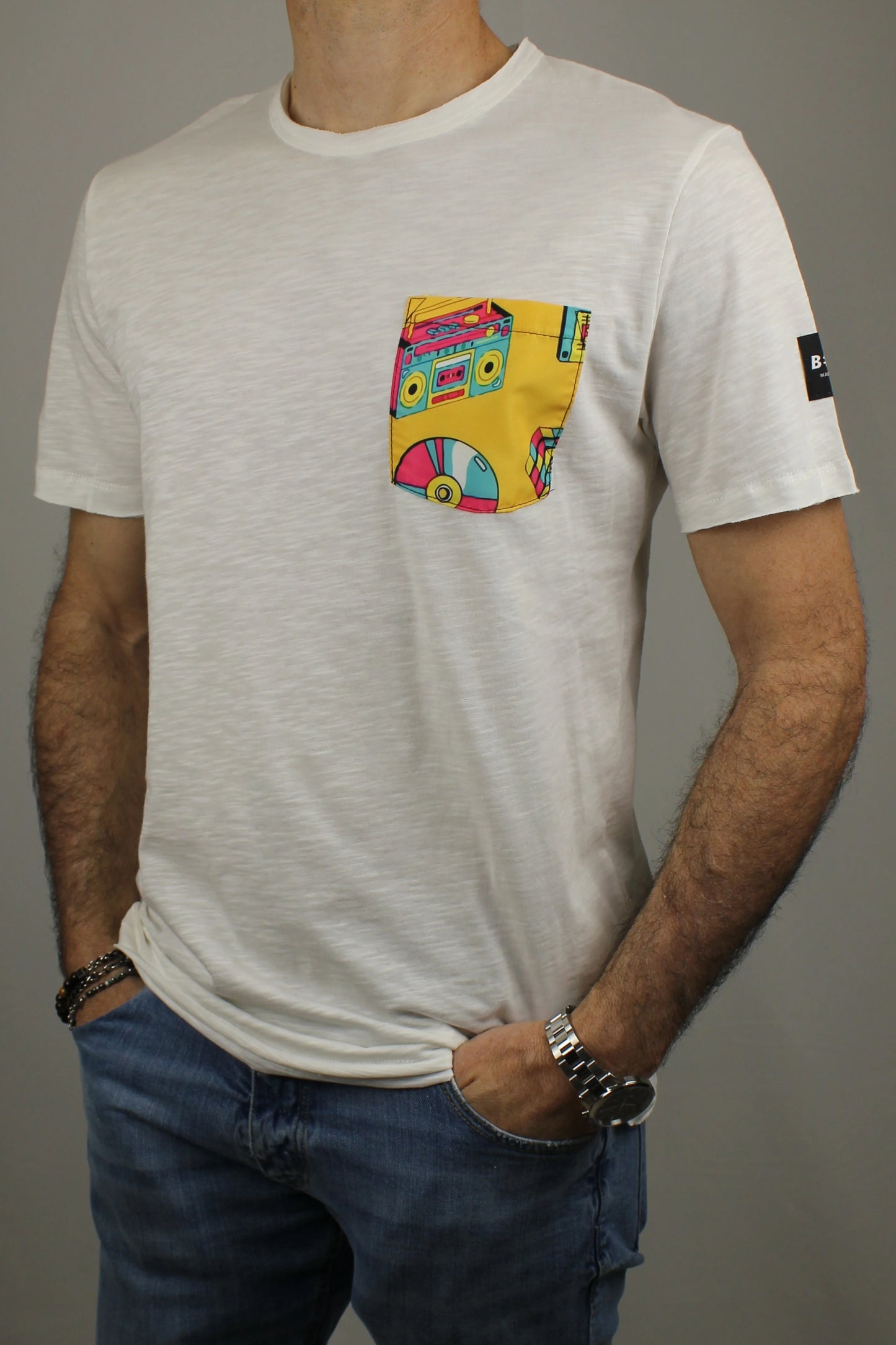 T-shirt con taschino anni 90 Berna - Seipuntozerostore