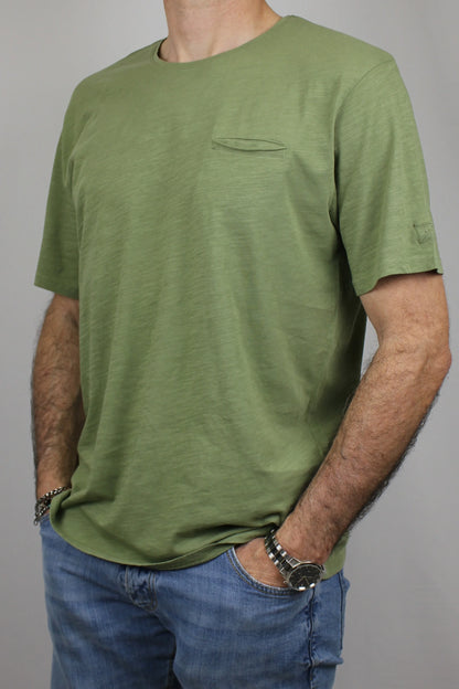 T-shirt con taschino verde Berna - Seipuntozerostore