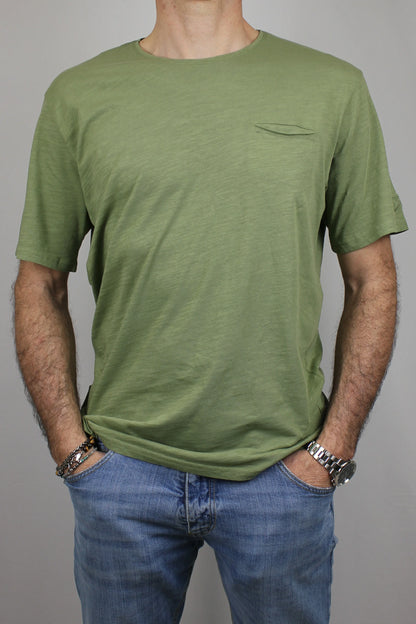 T-shirt con taschino verde Berna - Seipuntozerostore