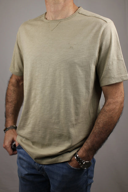 T-shirt paricollo beige Berna - Seipuntozerostore