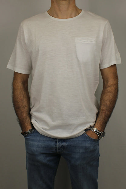 T-shirt paricollo bianco Berna - Seipuntozerostore