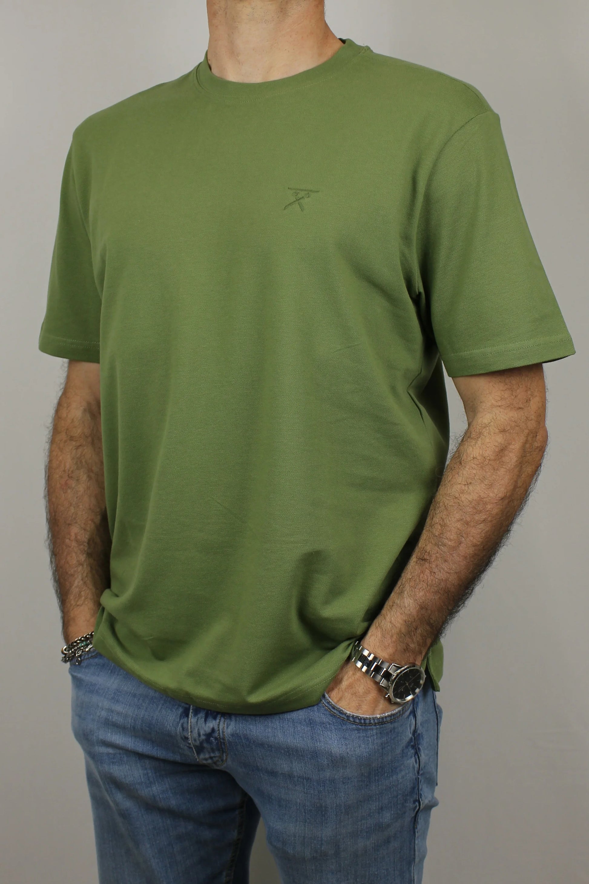 T-shirt girocollo piquet Berna - Seipuntozerostore