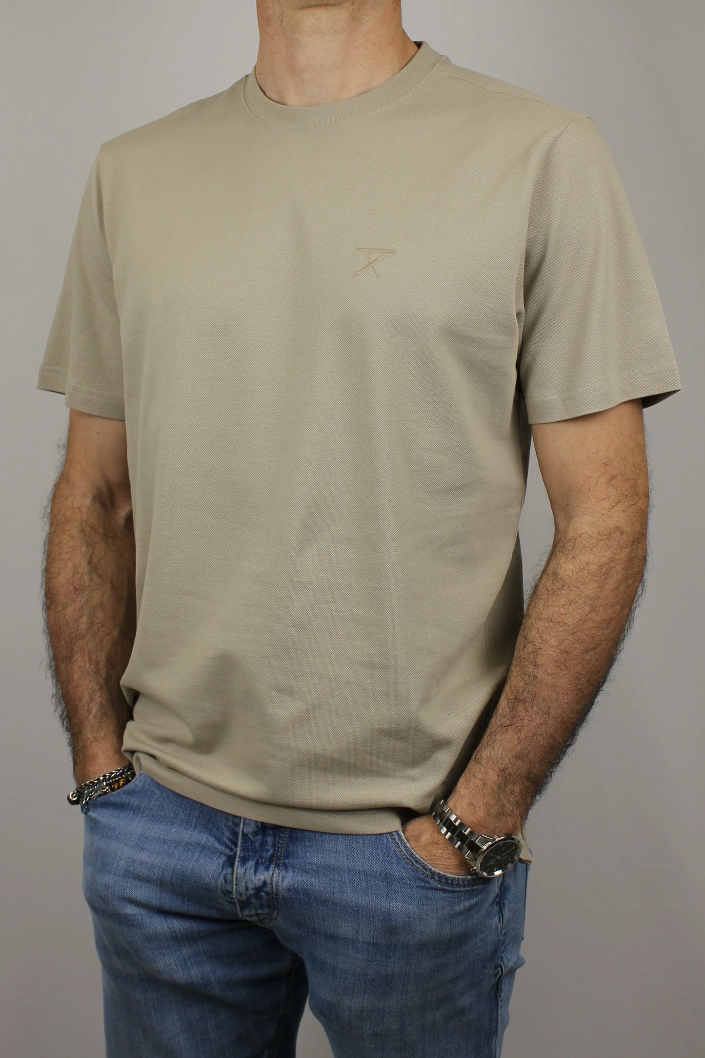 T-shirt girocollo piquet Berna - Seipuntozerostore