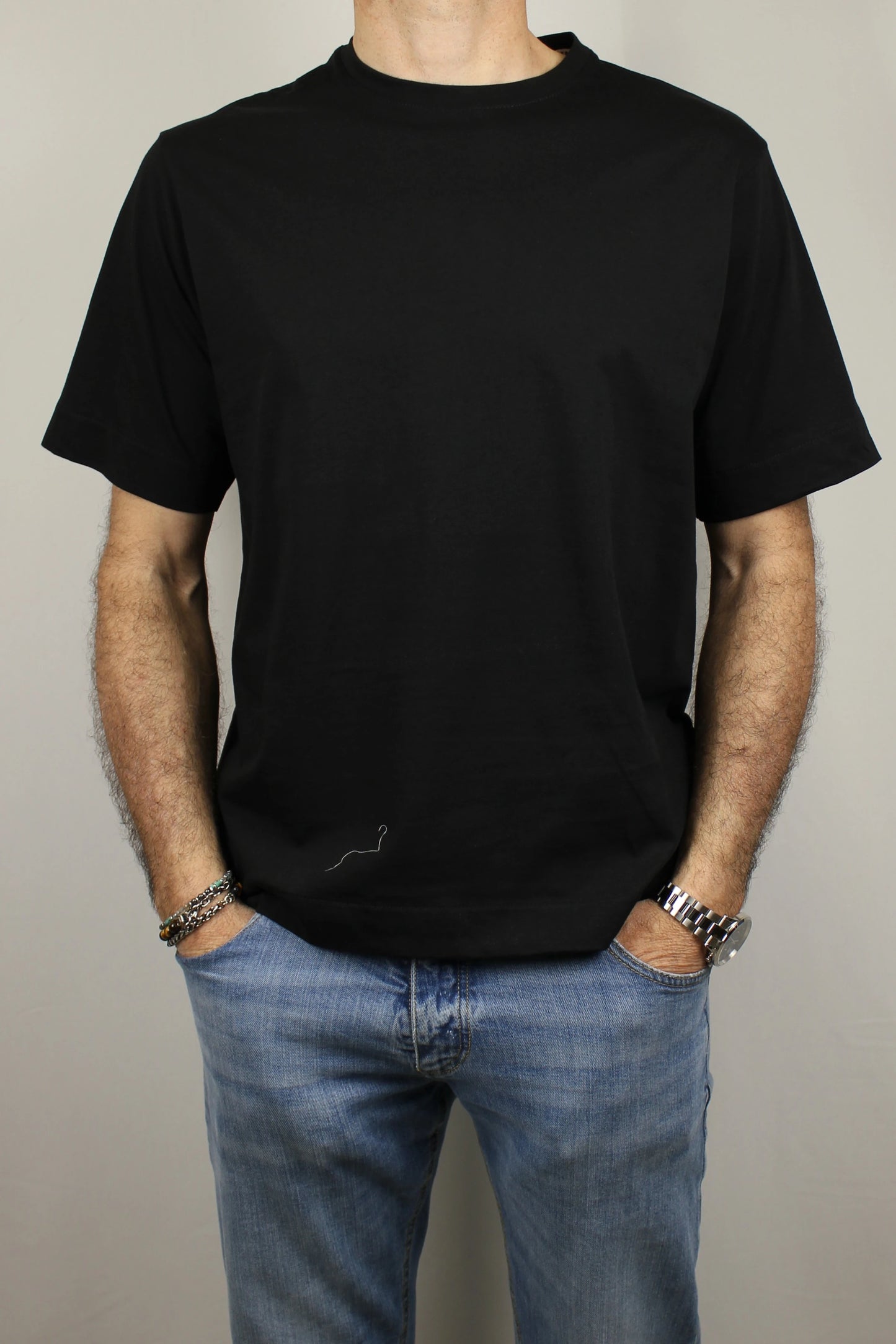 T-shirt over nero Berna - Seipuntozerostore
