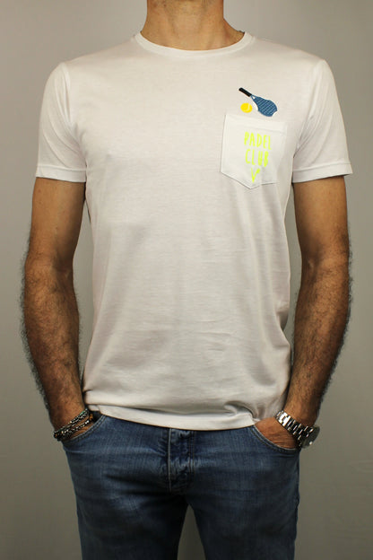 T-shirt Padel Club bianco V2 - Seipuntozerostore