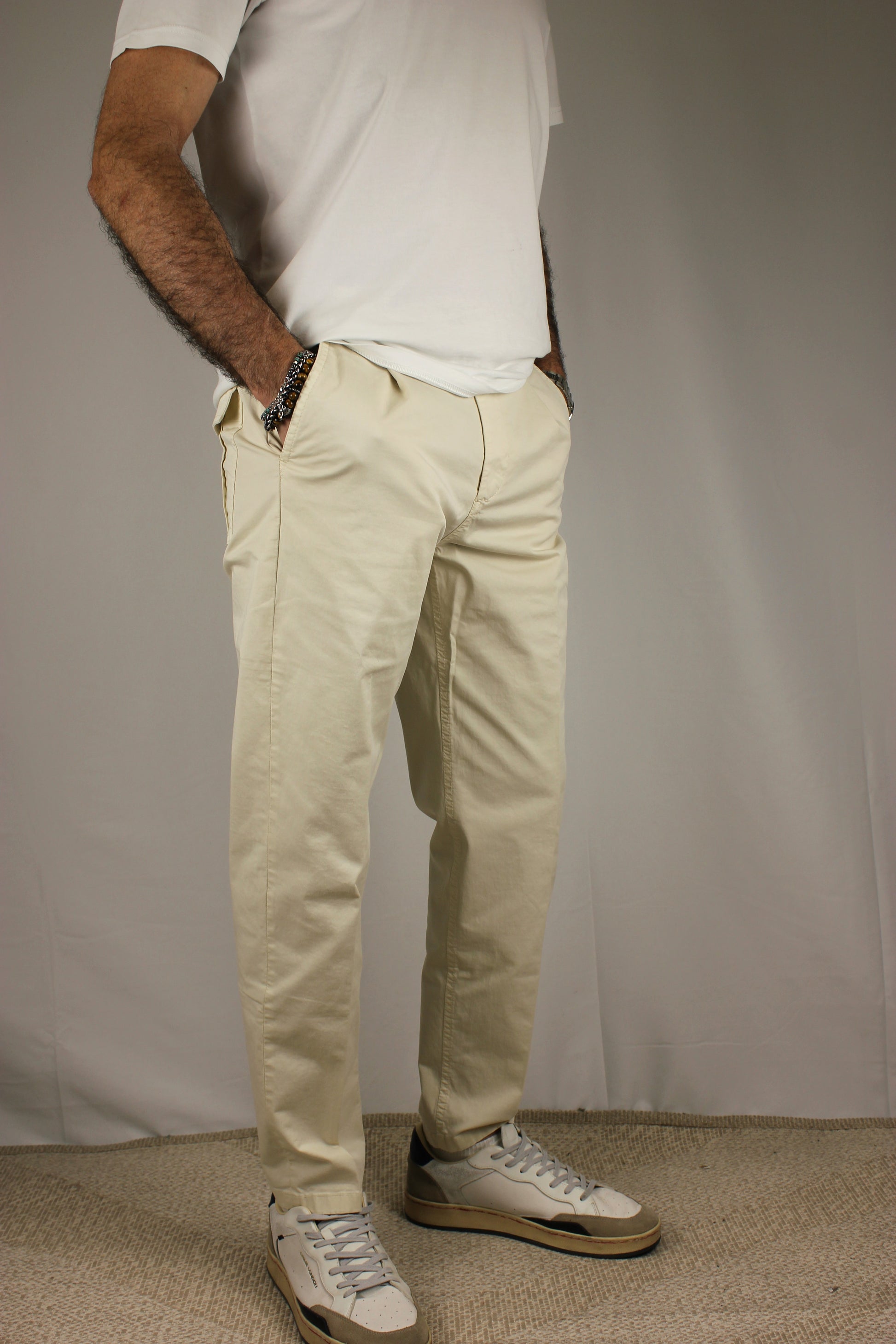 Pantalone cropped panna Berna - Seipuntozerostore