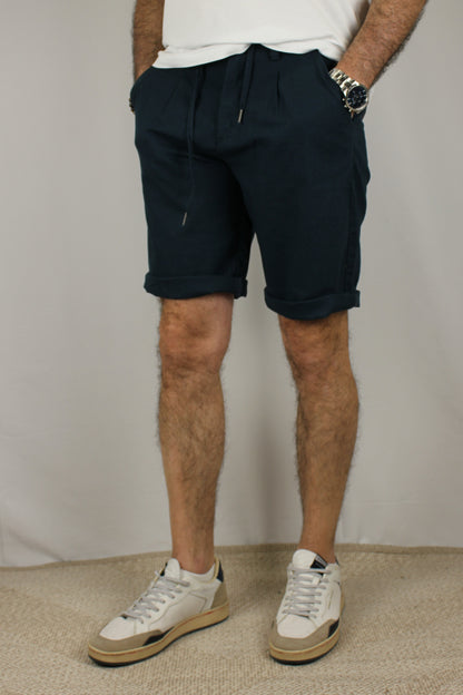 Bermuda con coulisse blu Berna - Seipuntozerostore