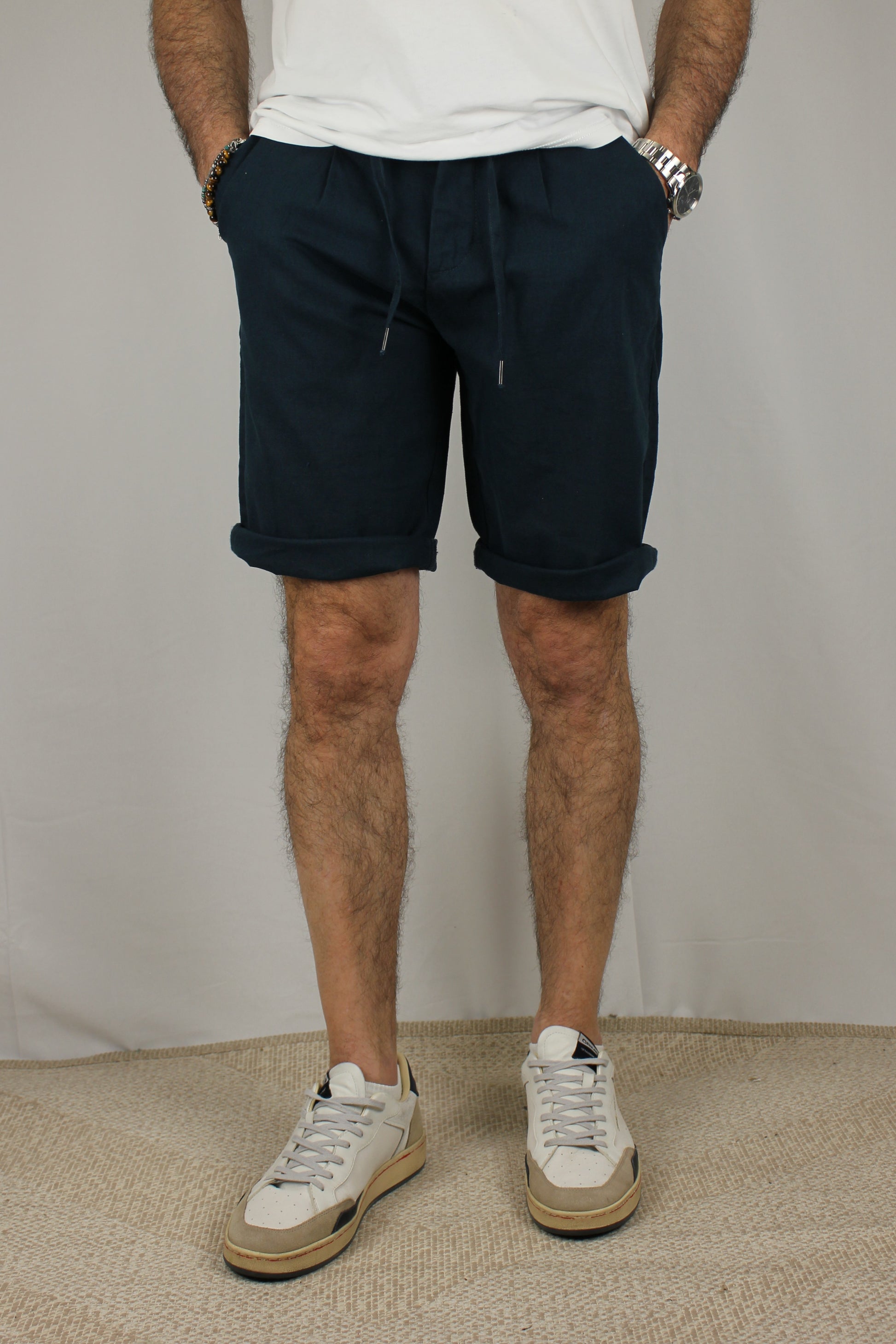Bermuda con coulisse blu Berna - Seipuntozerostore