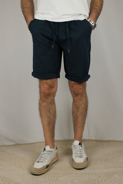 Bermuda con coulisse blu Berna - Seipuntozerostore