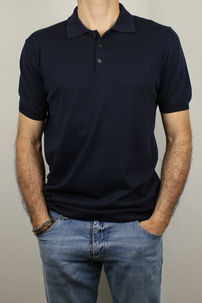 Polo in maglia blu Primo Emporio - Seipuntozerostore