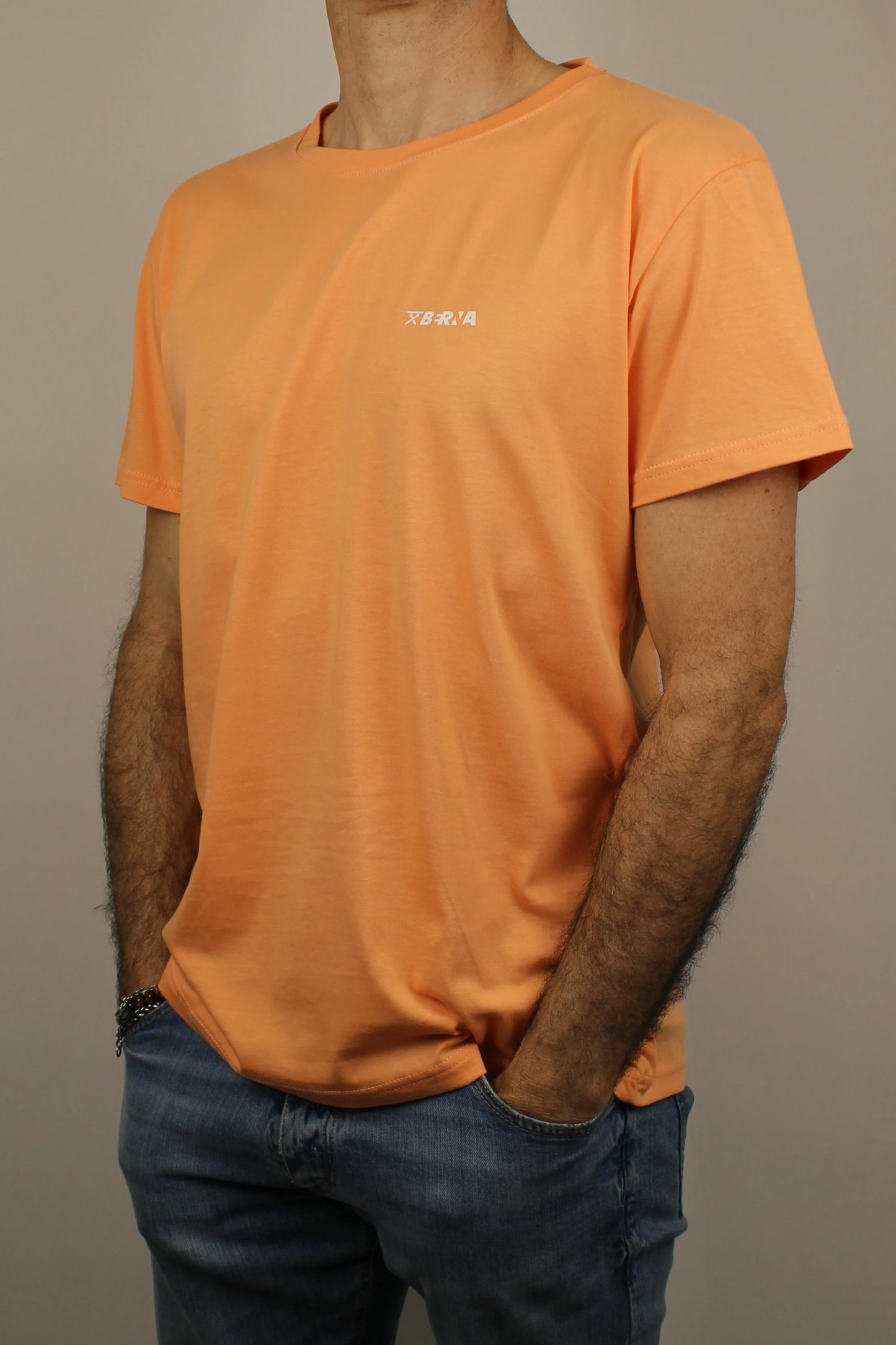T-shirt jersey albicocca Berna - Seipuntozerostore