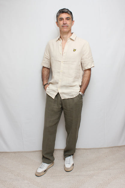 Camicia in lino manica corta Lyle & Scott - Seipuntozerostore