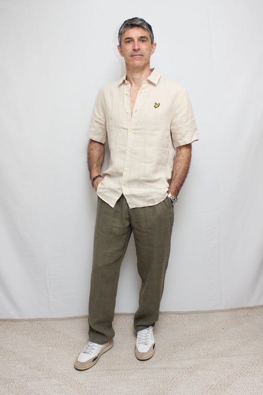 Camicia in lino manica corta Lyle & Scott - Seipuntozerostore