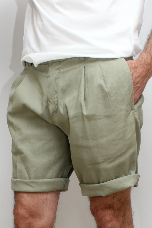 Bermuda sartoriale salvia Moro - Seipuntozerostore