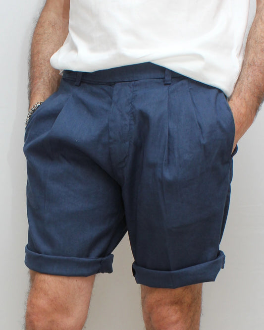 Bermuda sartoriale blu Moro - Seipuntozerostore