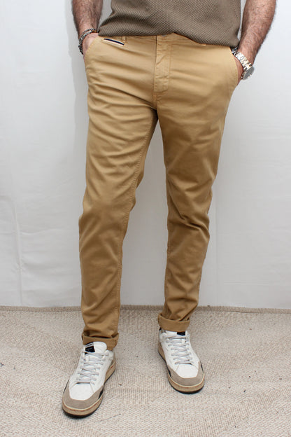 Chino in cotone elasticizzato Biscotto con Salpa in tessuto V2 - Seipuntozerostore