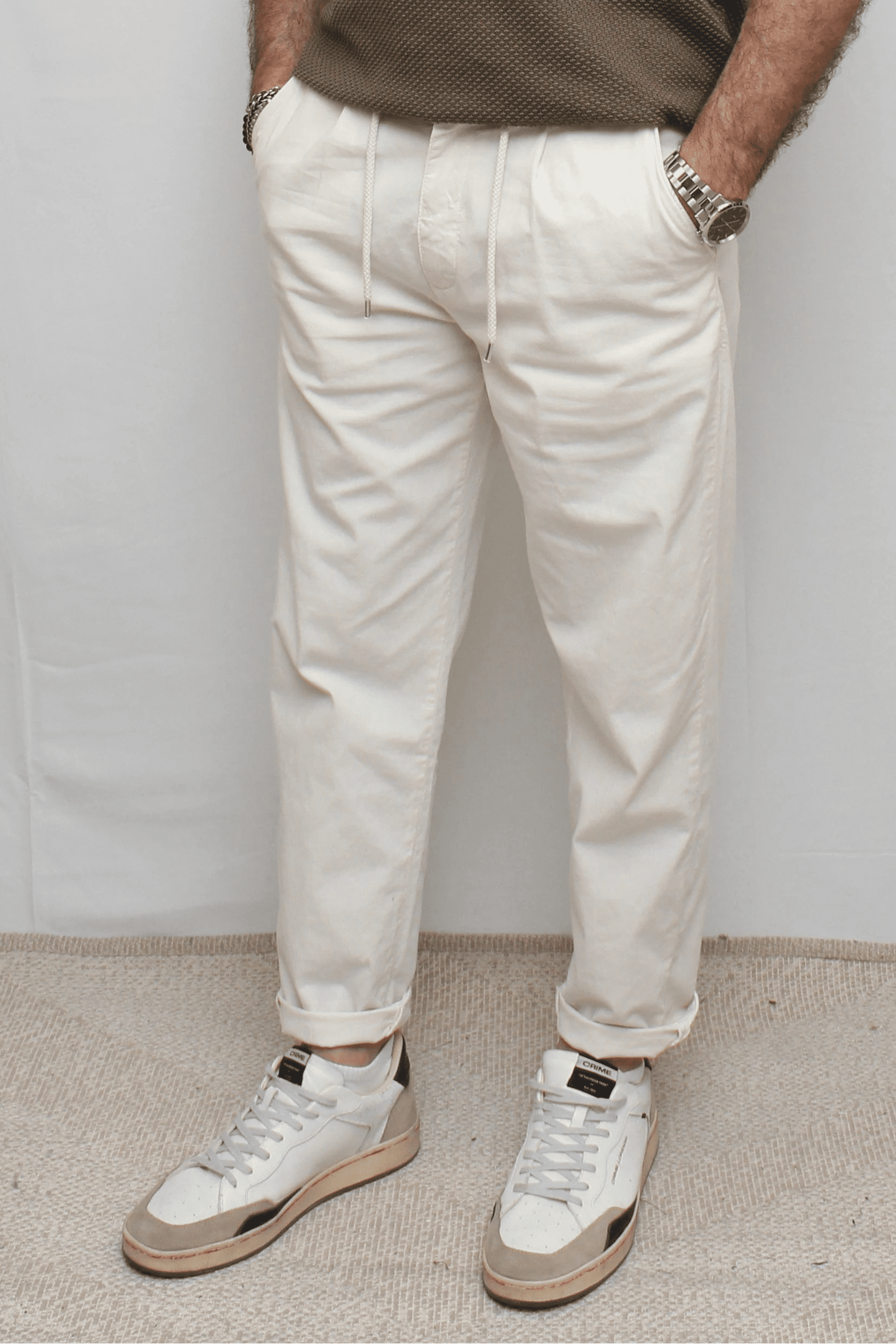 Pantalaccio lino latte Berna - Seipuntozerostore
