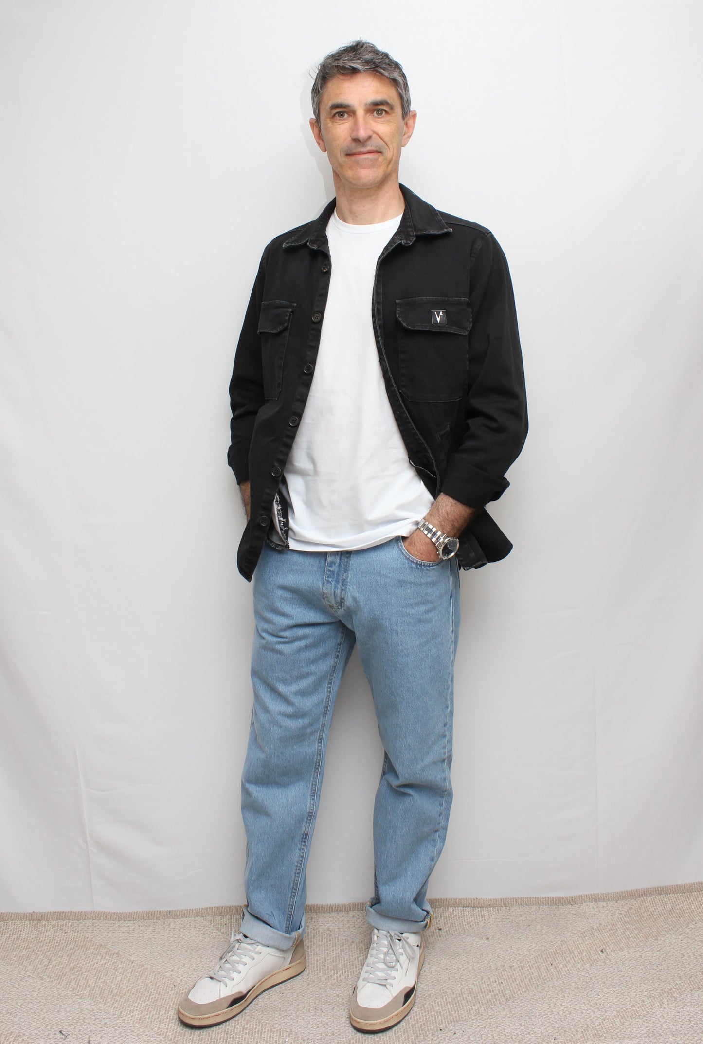 Jeans Loose Fit - azzurro con salpa e taschino in tessuto V2 - Seipuntozerostore