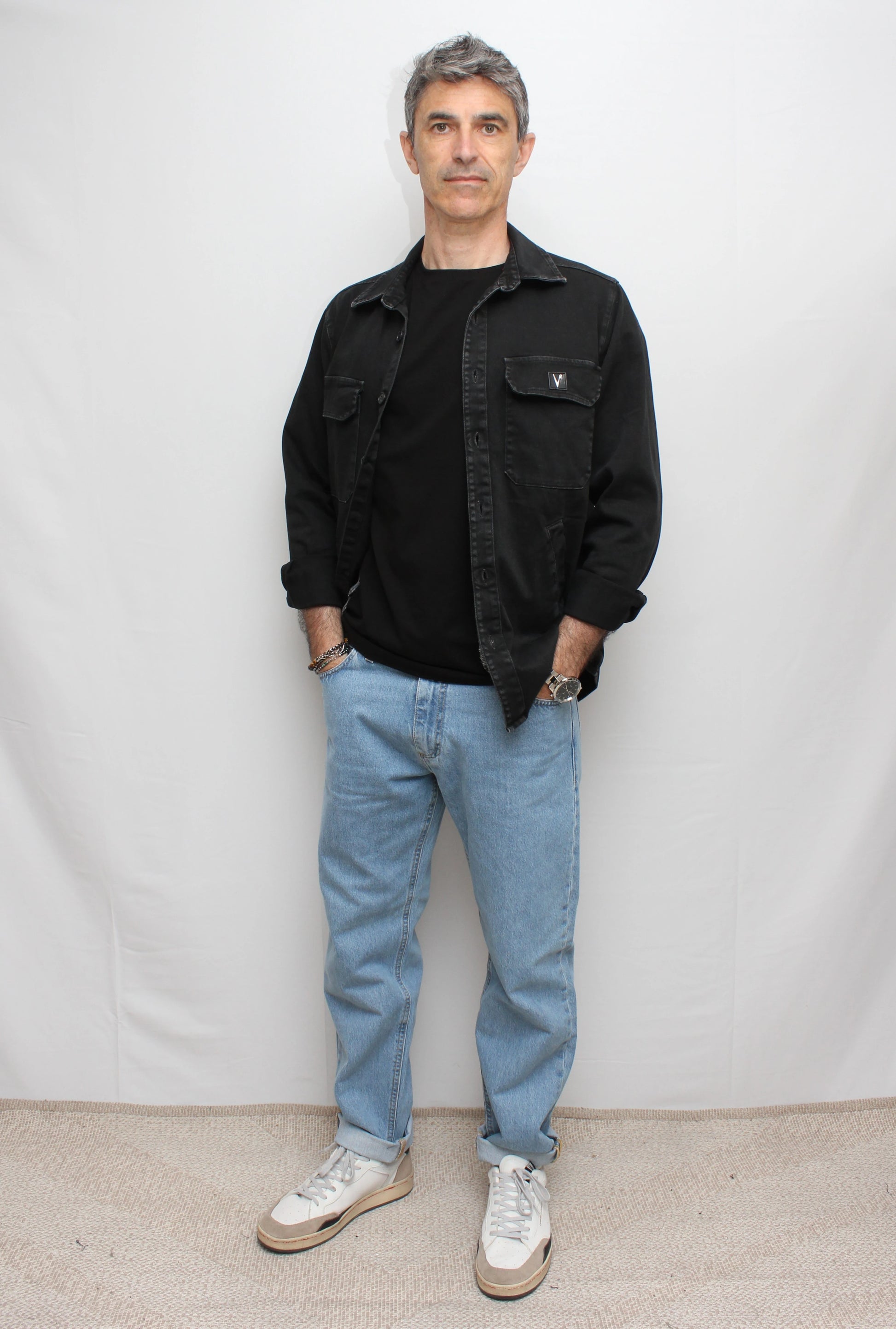 Jeans Loose Fit - azzurro con salpa e taschino in tessuto V2 - Seipuntozerostore