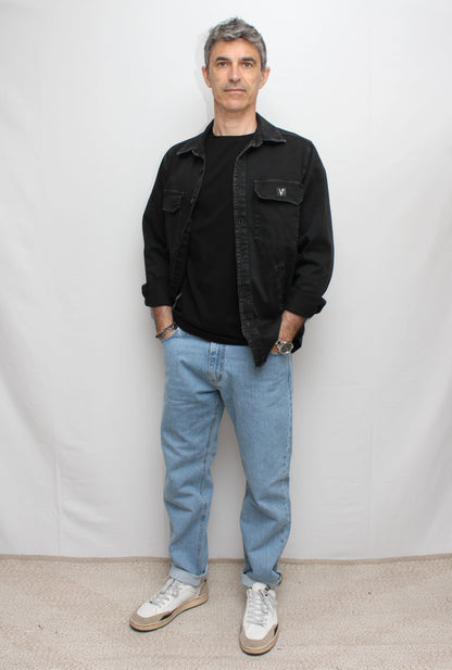 Jeans Loose Fit - azzurro con salpa e taschino in tessuto V2 - Seipuntozerostore