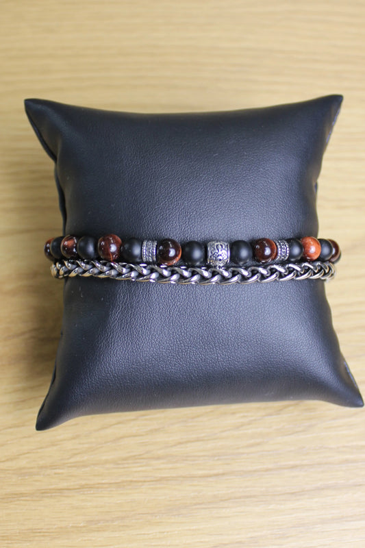 Bracciale doppio giro acciaio 6mm 6DP03 Mancino - Seipuntozerostore
