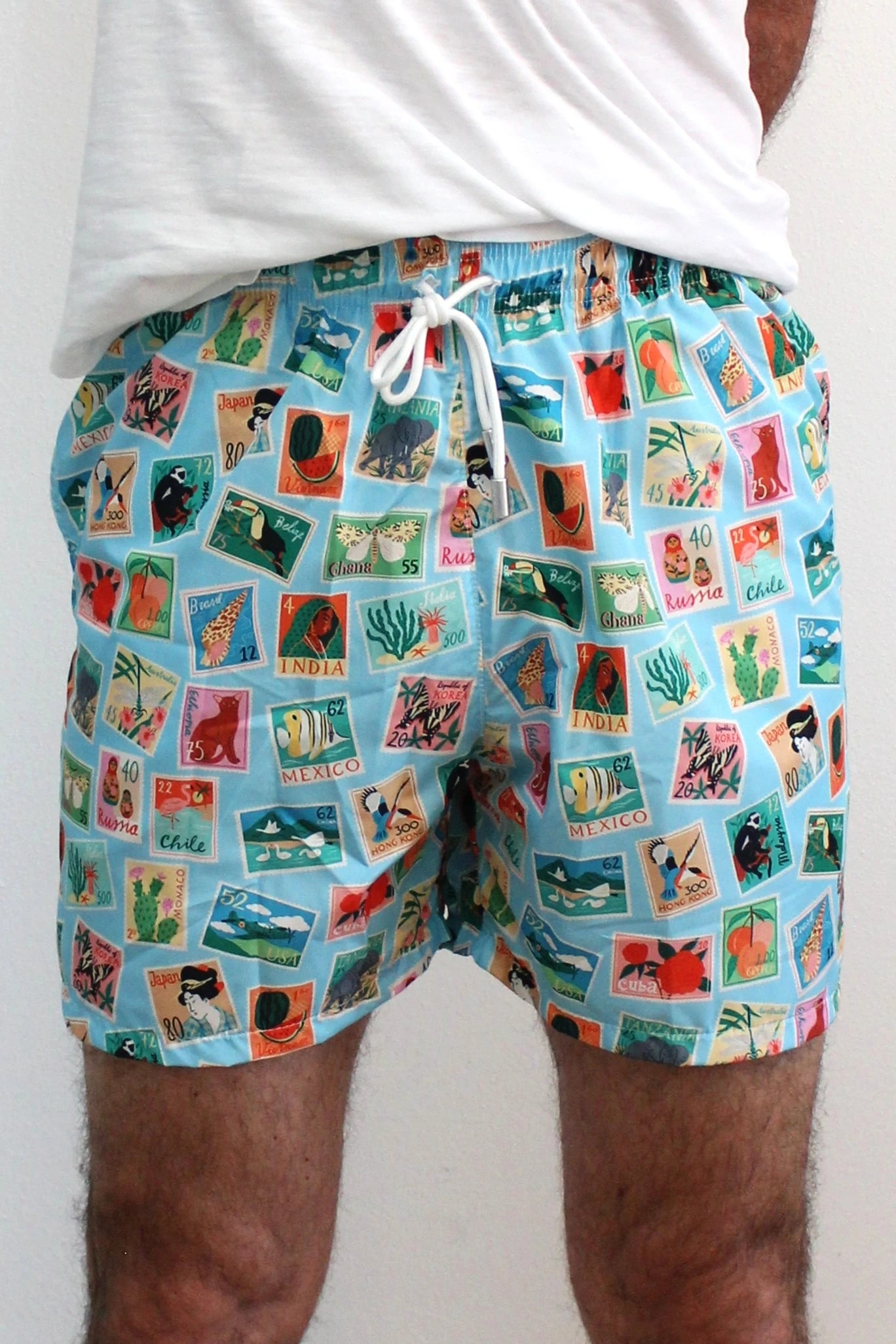 Costume Mare Uomo Stampa francobolli Berna - Seipuntozerostore