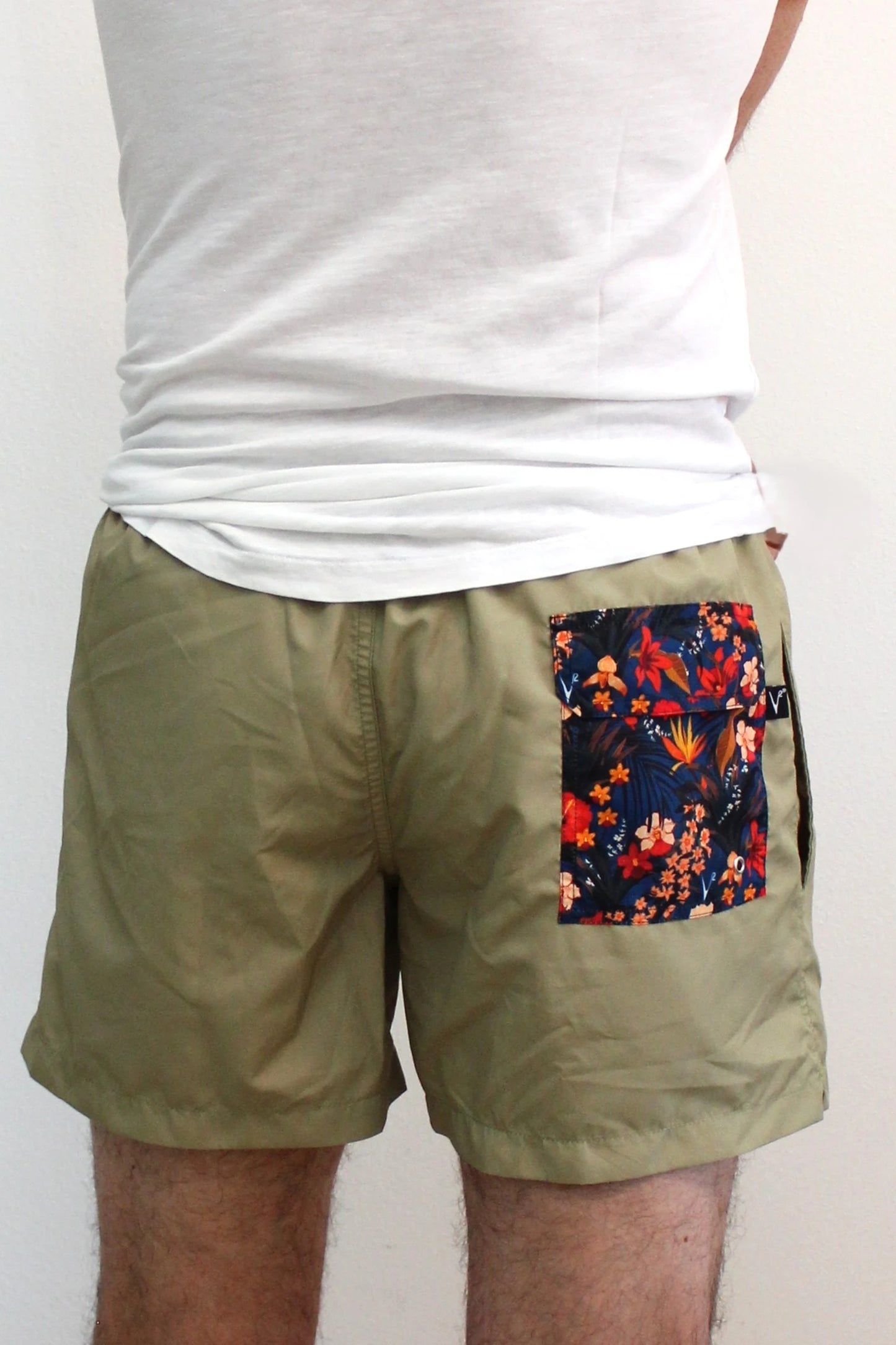 Costume verde pesto con stampa V2 - Seipuntozerostore