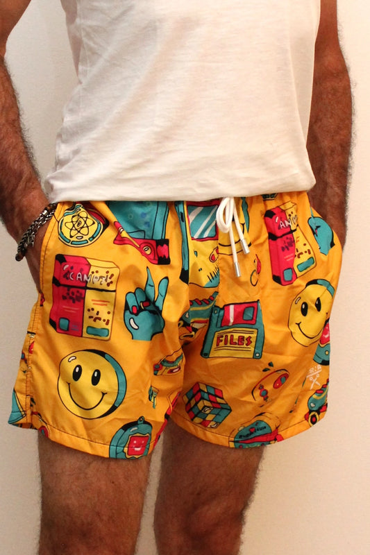 Costume Mare Uomo stampa anni 90 Berna - Seipuntozerostore