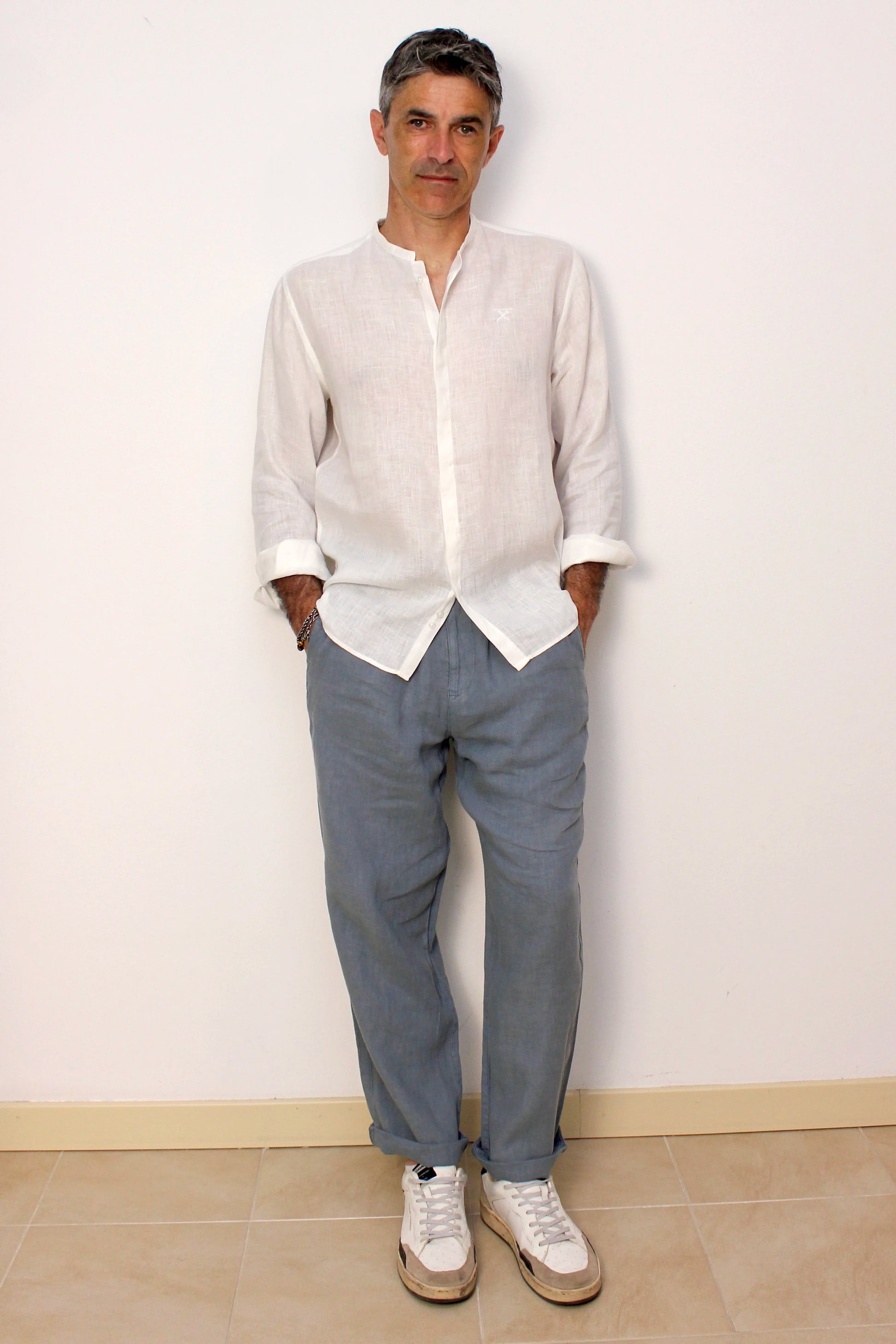 Pantalone chino polvere lino Lyle & Scott - Seipuntozerostore