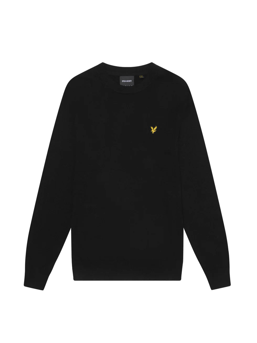 Maglione Lambswool Blend Crew Neck Jumper Nero Jet Black Marl Lyle & Scott - Seipuntozerostore