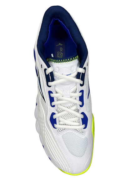 Scarpa da Tennis Padel Wave Enforce Tour 2 bianco blu lime CC Mizuno - Seipuntozerostore