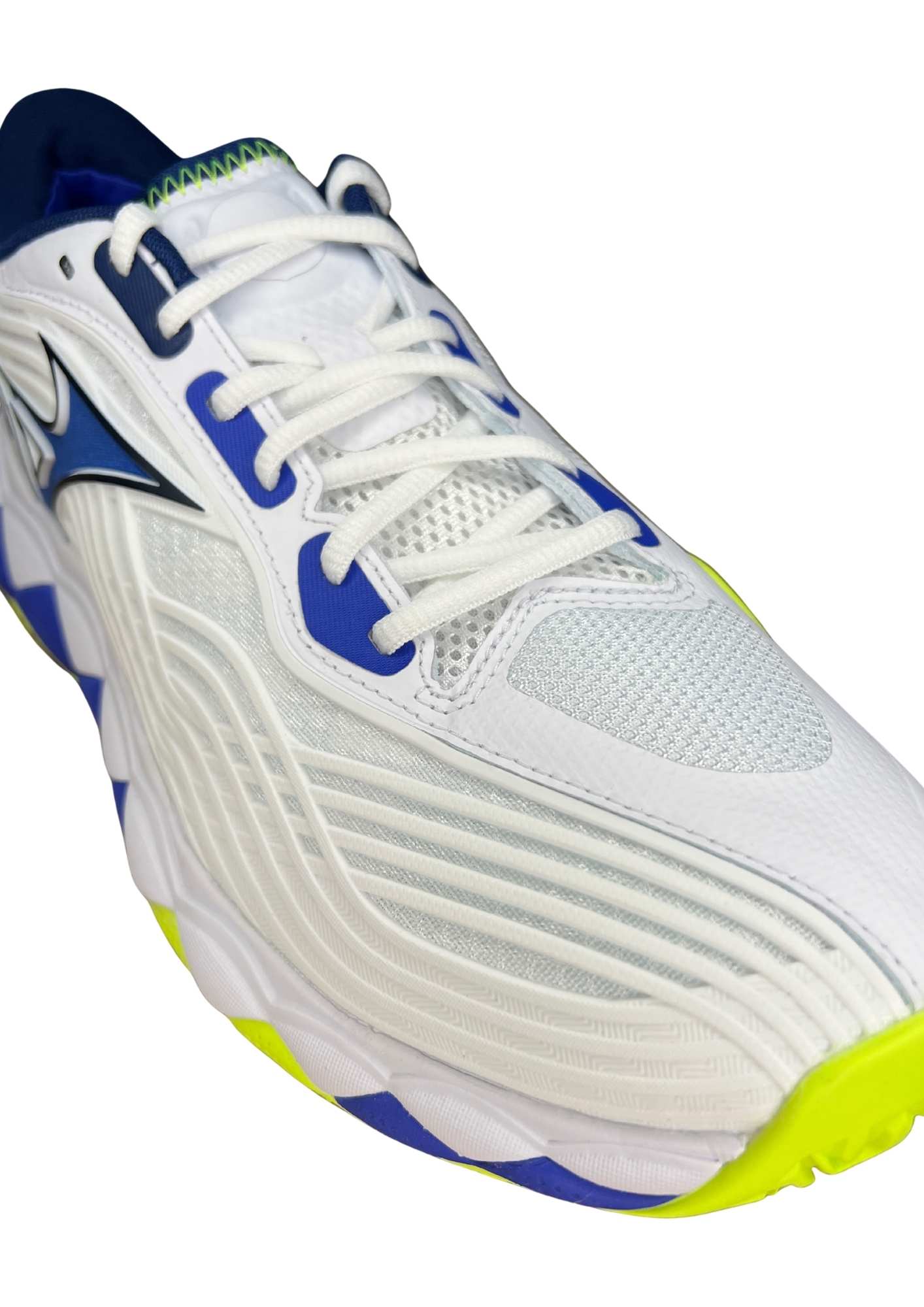 Scarpa da Tennis Padel Wave Enforce Tour 2 bianco blu lime CC Mizuno - Seipuntozerostore