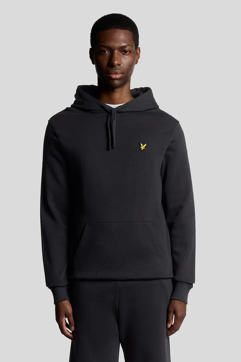 Felpa con cappuccio in cotone Loopback blu navy Lyle & Scott - Seipuntozerostore