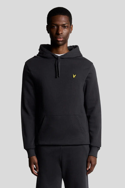 Felpa con cappuccio in cotone Loopback blu navy Lyle & Scott - Seipuntozerostore