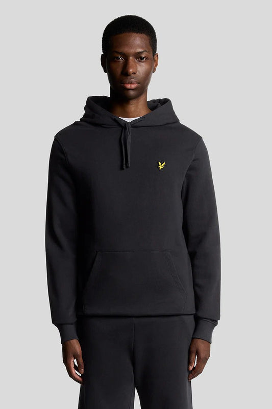 Felpa con cappuccio in cotone Loopback blu navy Lyle & Scott - Seipuntozerostore