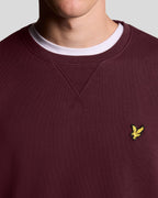 Felpa Girocollo bordeaux Lyle & Scott Garzata - Seipuntozerostore