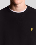 Felpa Girocollo nero Lyle & Scott Garzata - Seipuntozerostore