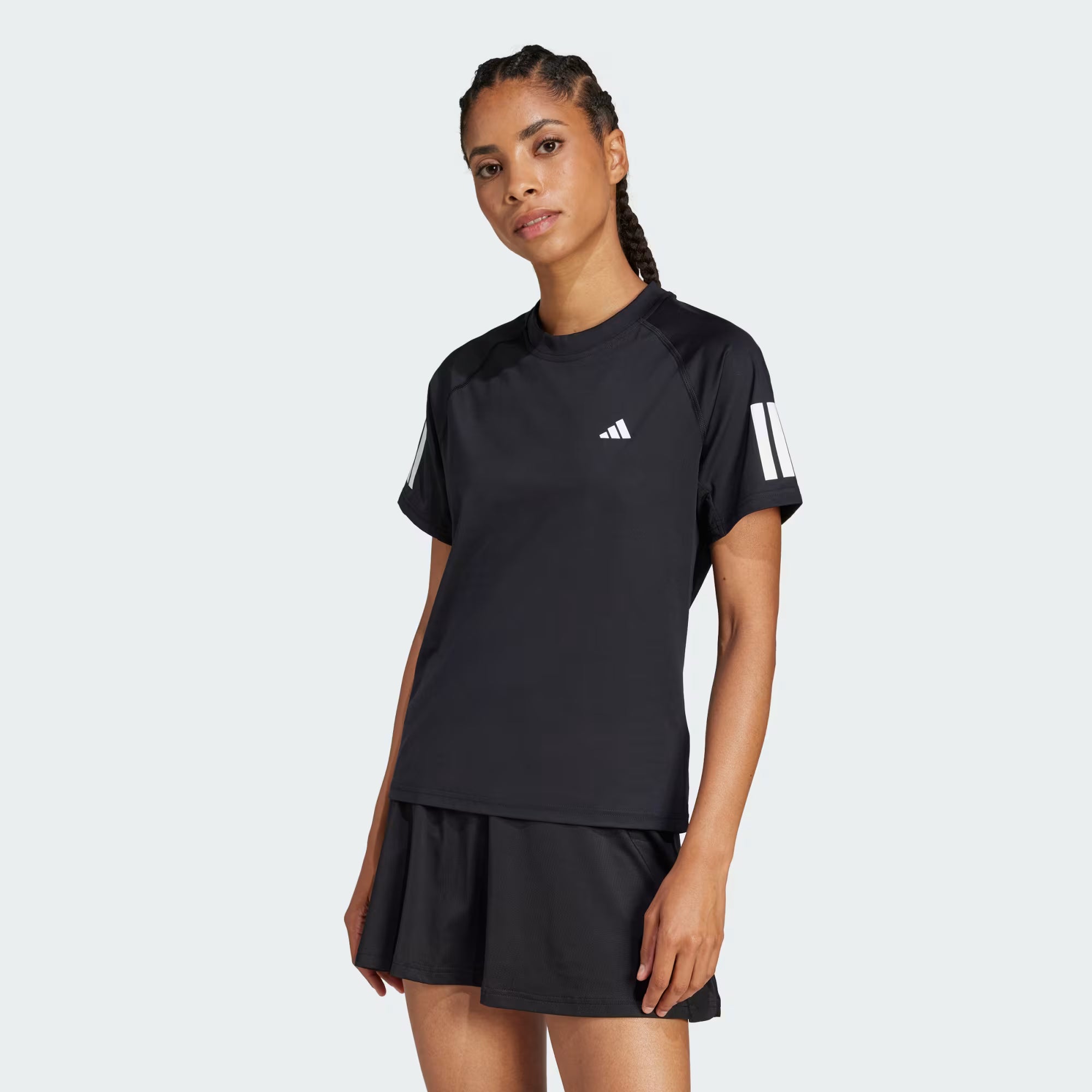 Maglietta Tennis Climacool 3-Stripes Club Nero Adidas Donna