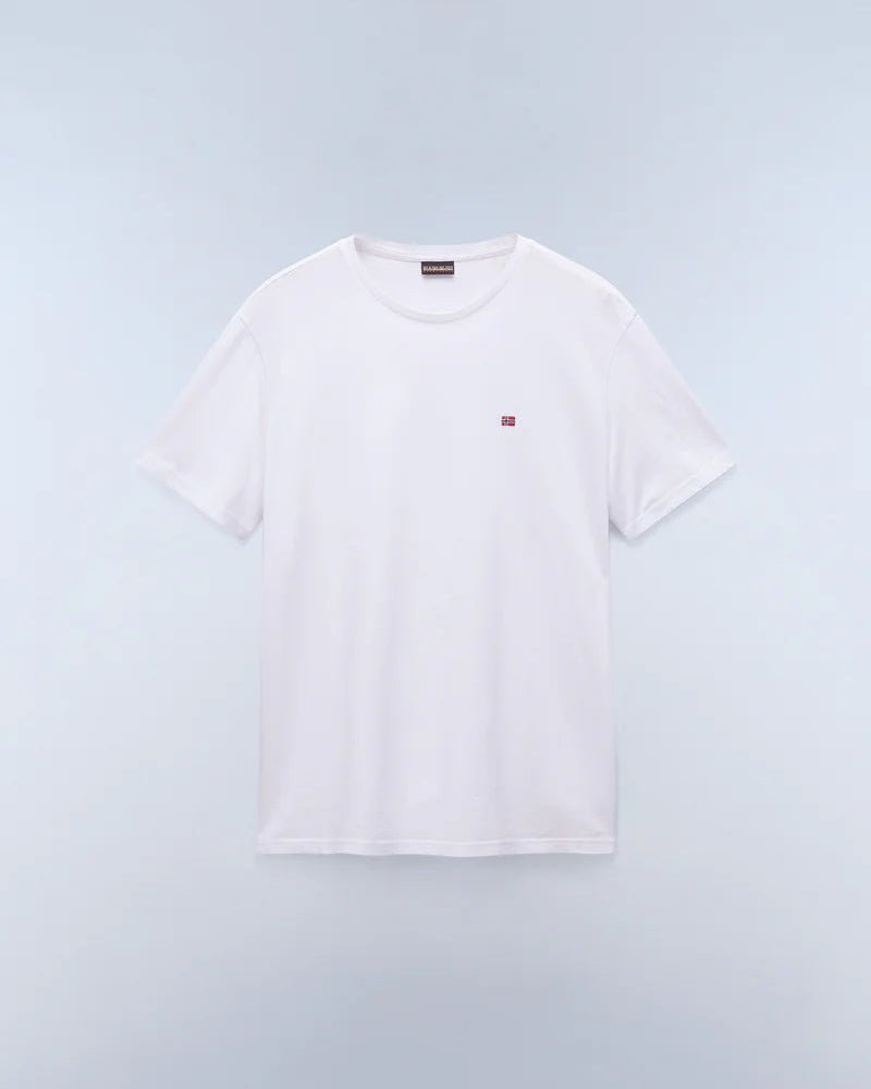 T-shirt a Maniche Bianco Corte Salis in Jersey Napapijri - Seipuntozerostore
