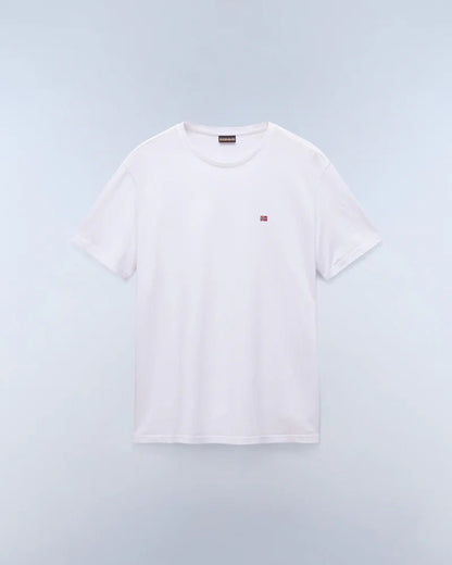 T-shirt a Maniche Bianco Corte Salis in Jersey Napapijri - Seipuntozerostore