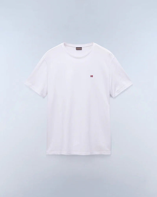T-shirt a Maniche Bianco Corte Salis in Jersey Napapijri - Seipuntozerostore