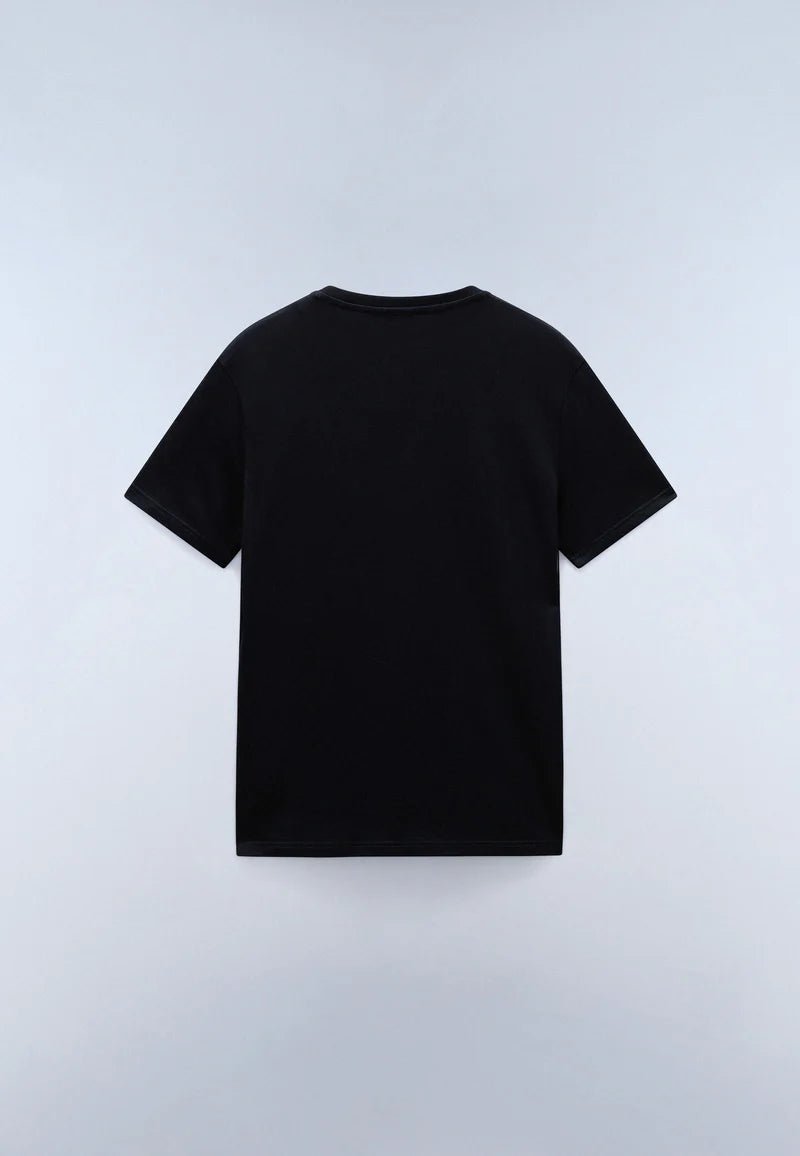 T-shirt a Maniche Nero Corte Salis in Jersey Napapijri - Seipuntozerostore