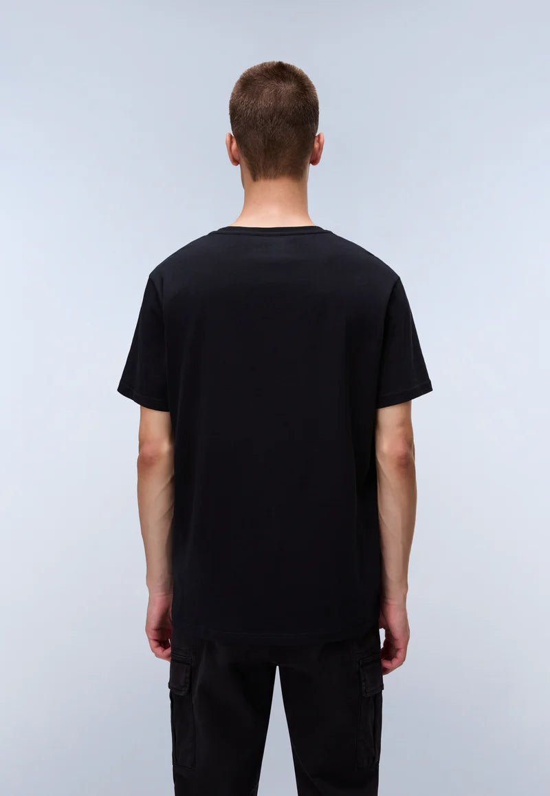 T-shirt a Maniche Nero Corte Salis in Jersey Napapijri - Seipuntozerostore