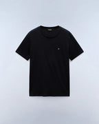 T-shirt a Maniche Nero Corte Salis in Jersey Napapijri - Seipuntozerostore